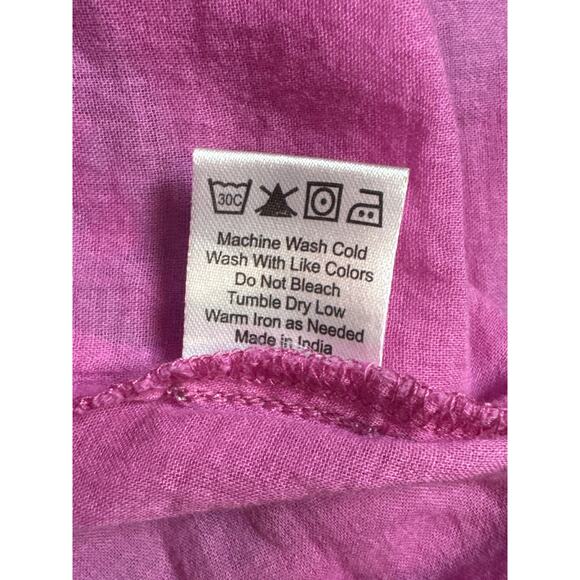 Caroline Constas Floral Smocked Tiered Tie Back Midi Dress Large Cottage Boho - Picture 9 of 10